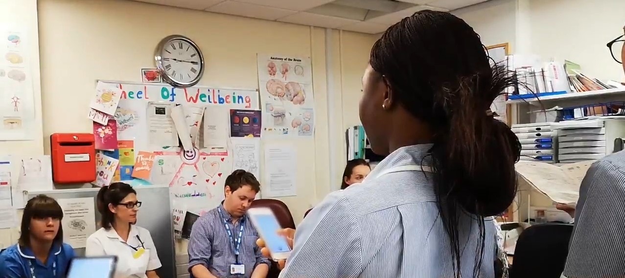 a picture of nurses in office