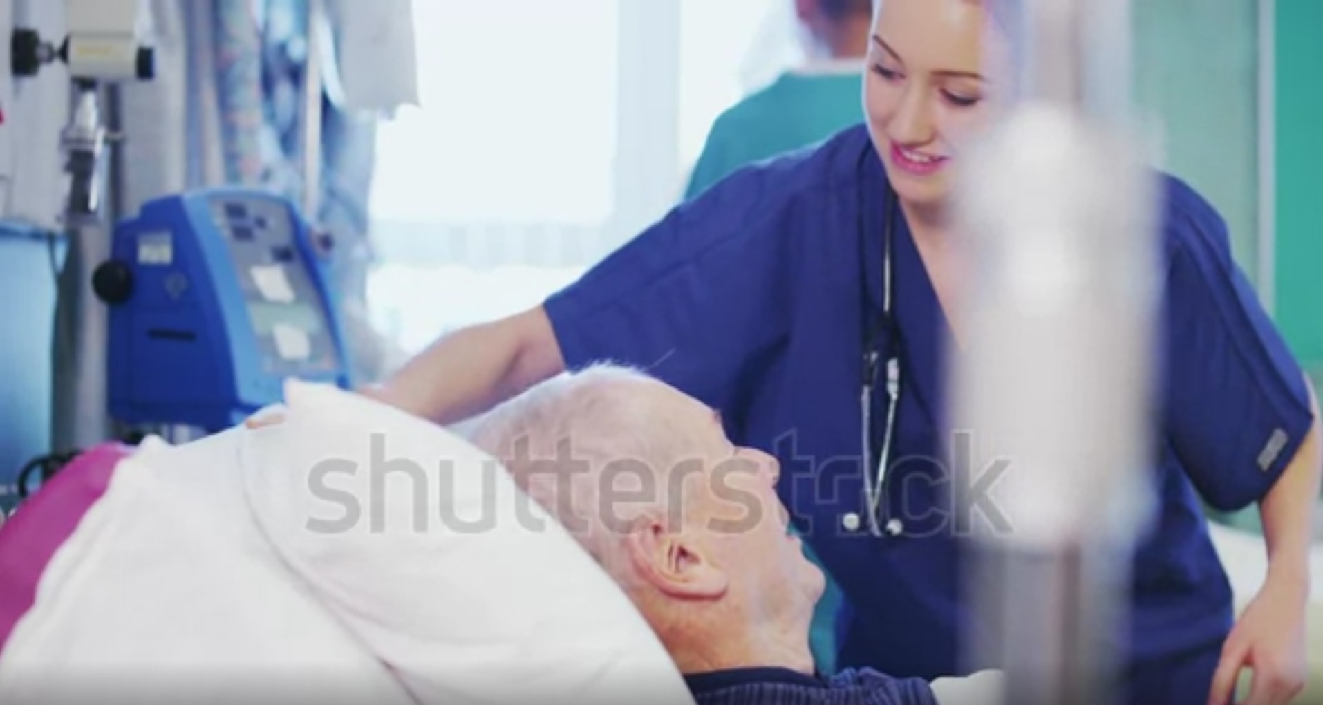 a picture of nurse caring for a patient