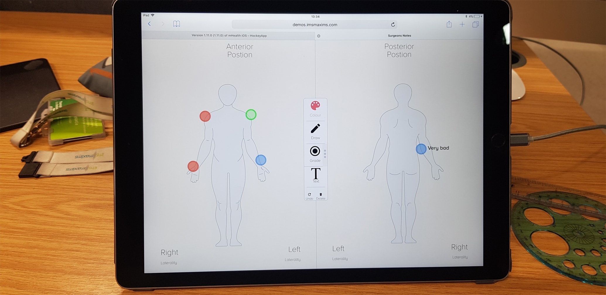 Image of the concept working on Ipad