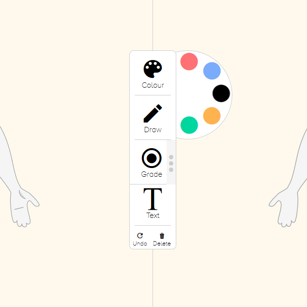 Screenshot of the fifth version of the colour picker