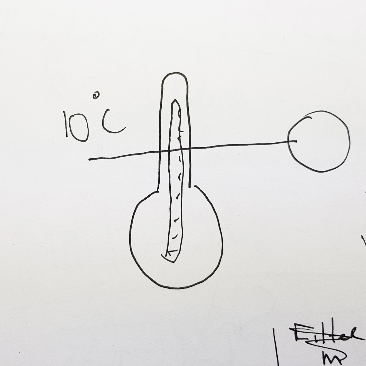 Sketch of skeuomorphic temperature slider input